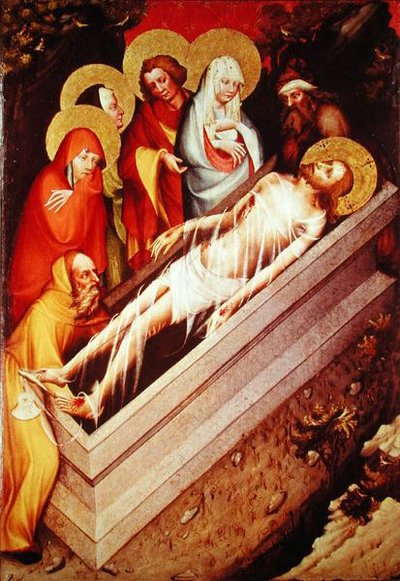 The Entombment, (detail) by Master of the Trebon Altarpiece